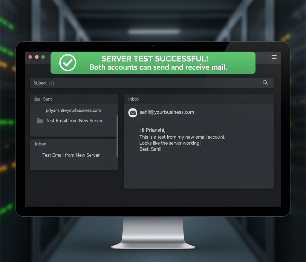 Testing on server