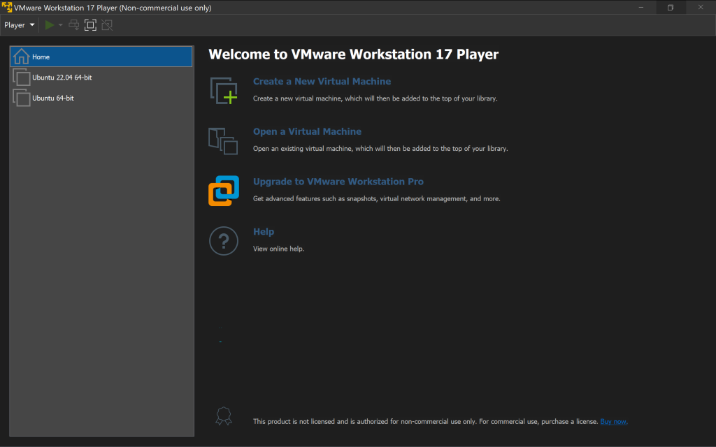 vmware application for ai setup on linux